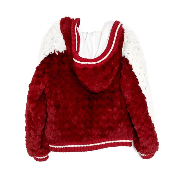 Reversible Fur Varsity Jacket - Picture 2 of 5